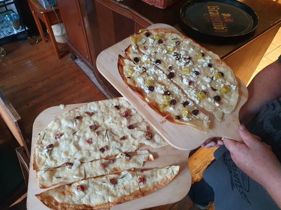 Bio-Flammkuchen im Café La Bohème