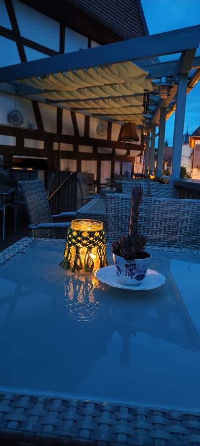 Abendstimmung auf der Dachterrasse